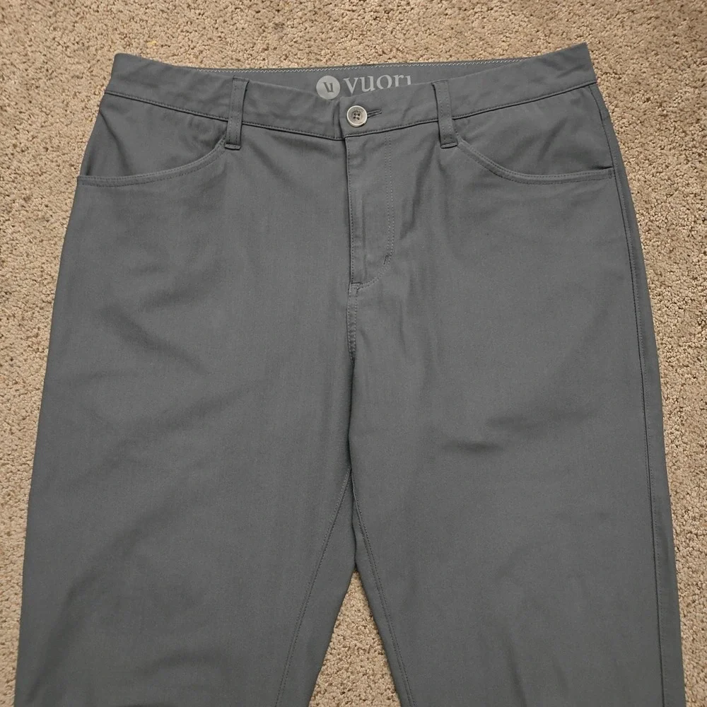 Vuori Meta Pant Athletic Slim Fit 32 Performance Stretch Charcoal Mens Pants